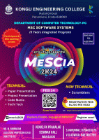 MESCIA 2K24 Computer Science Fest Poster